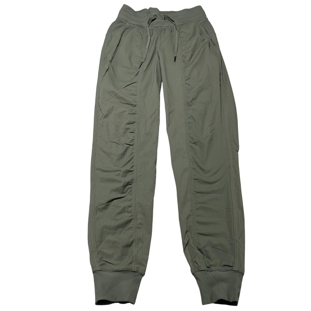 Lululemon Women's Dance Studio Mid-Rise Jogger Olive Green Size 0 Workoutโ Gym